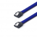 SATA III Data Cable Premium Sleeved Blue